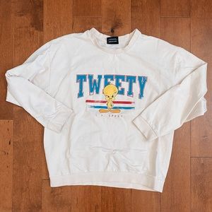 Princess Polly x Looney Toons Collab Tweety Oversized Crewneck in BLK Size M/L🐥